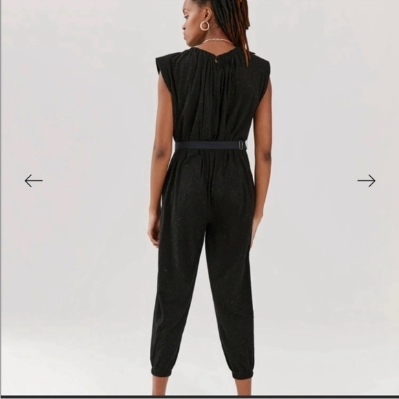 Something Navy Bow Nikki Jumpsuit - Picture 2 of 6